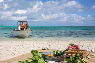 A feast on the beach.