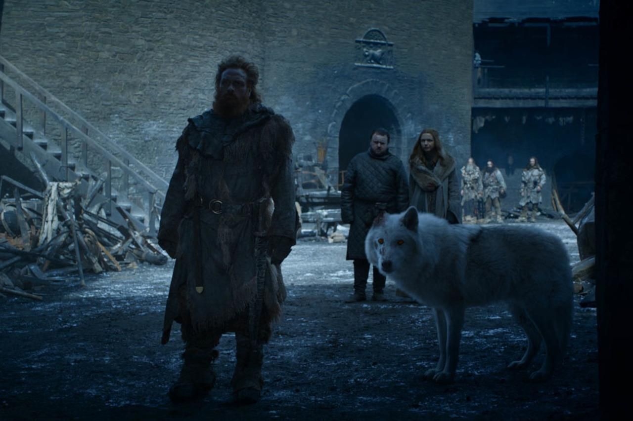 1557223593 33 tormund  sam  gilly  and ghost   courtesy of hbo